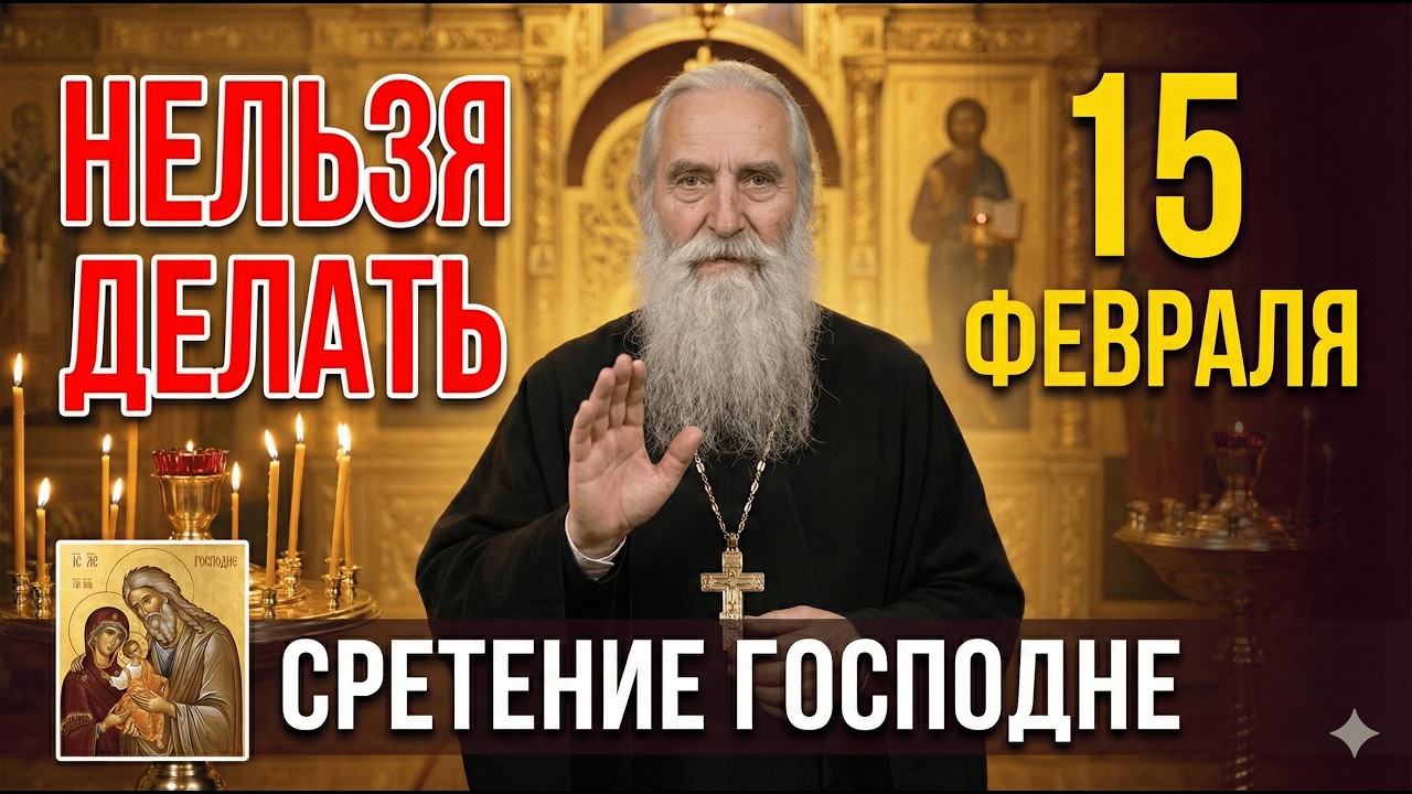 3 дела которые нельзя делать 15 февраля — Сретение Господне!