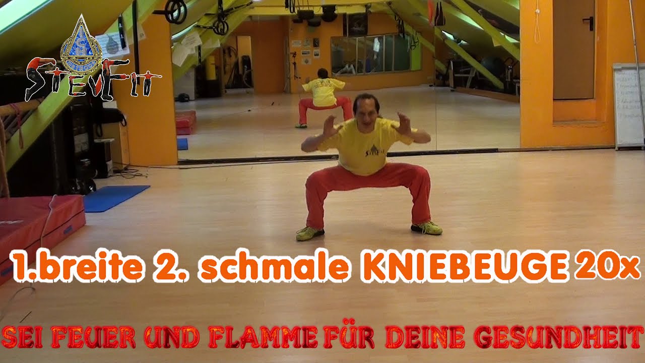 Kniebeuge Kombi f&uuml;r zuhause  StevFit - ICH METHODE