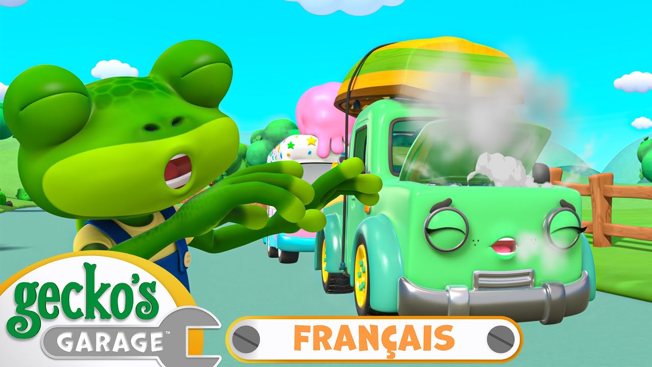 Tilly la dépanneuse est malade. | Le Garage de Gecko｜Camions pour enfants