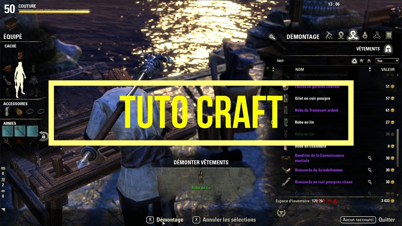 Tuto - The Elder Scrolls Online : Les bases du craft d'armures et d'armes