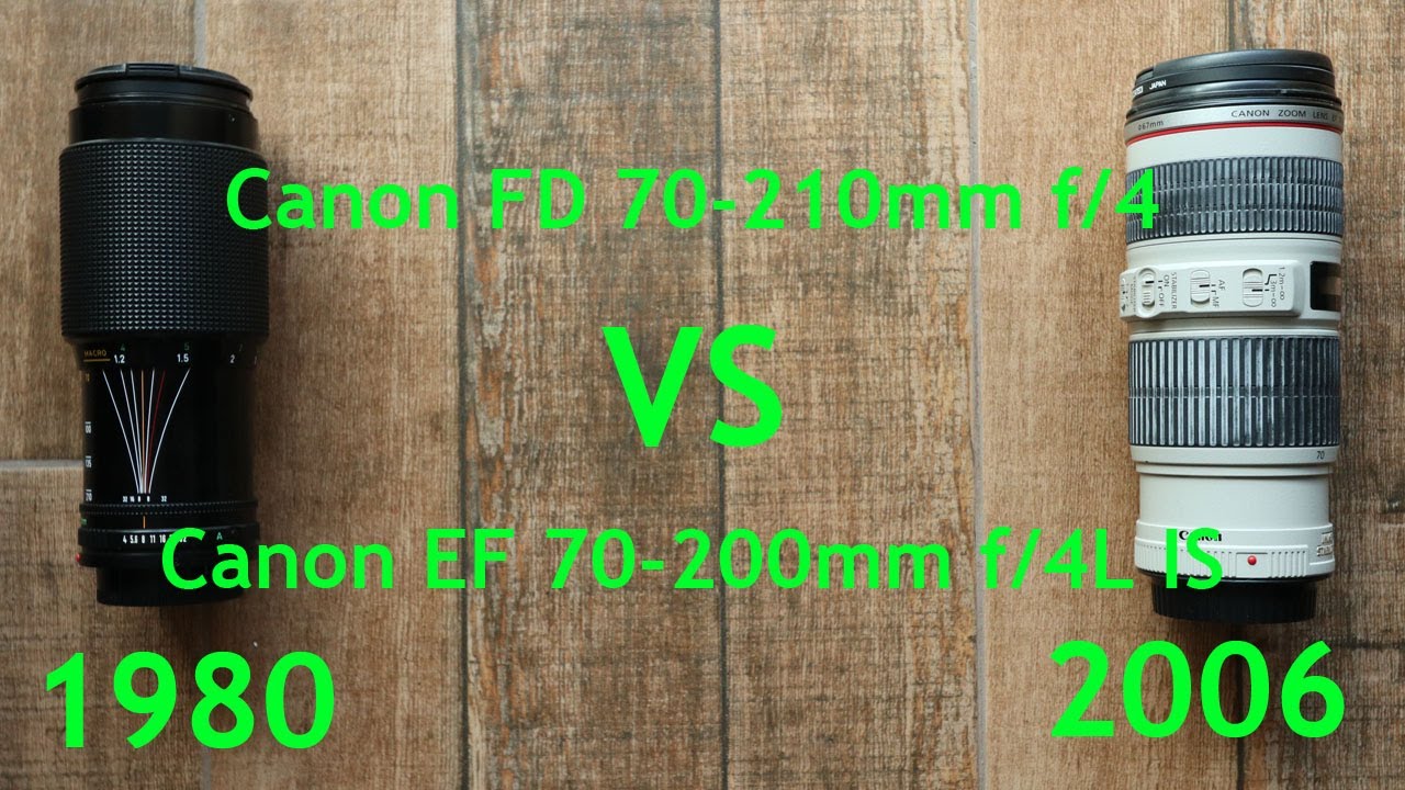 Canon FD 70-210mm f/4 vs Canon EF 70-200mm f/4L IS
