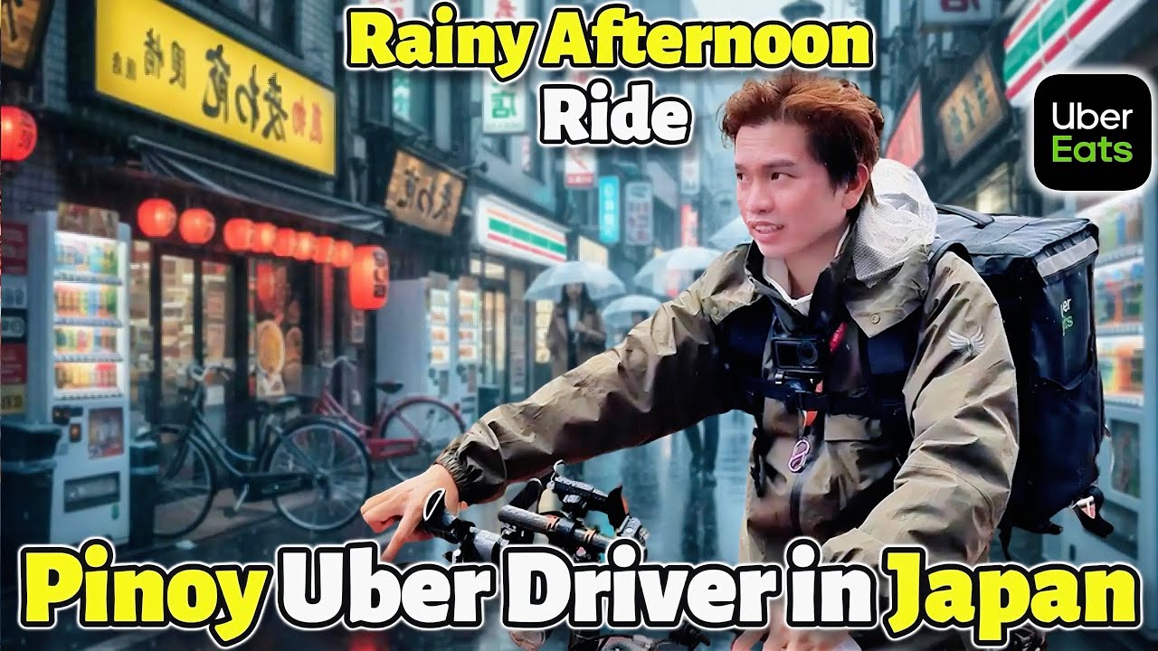 Ang Hirap Pagka Maulan  | A Rainy Day in Japan PART 3 |  Food Delivery in Japan (Uber Eats)