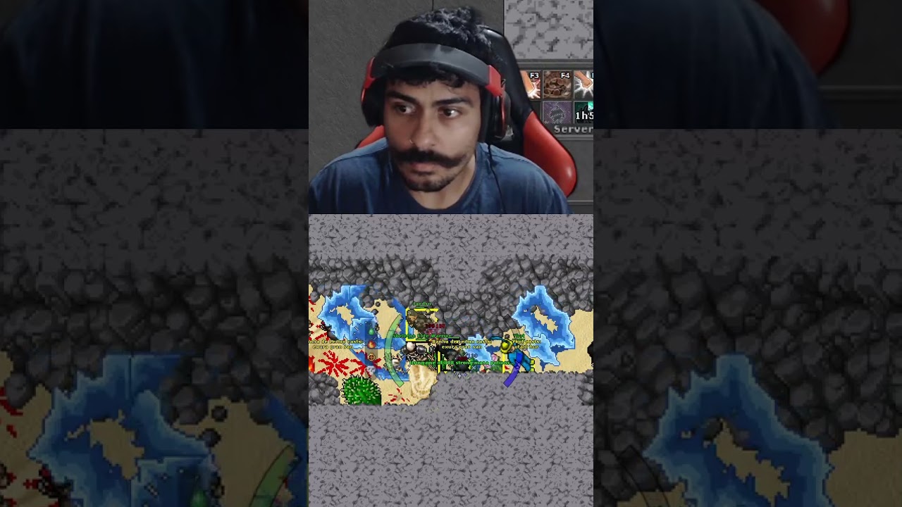 Noob da guild dominante se deu mal no TIBIA #shorts