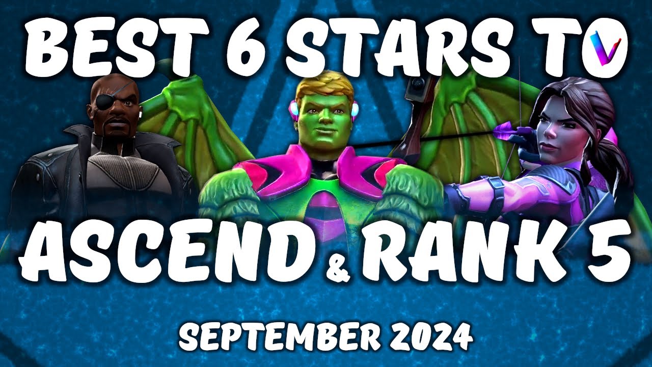 Best 6 & 5 Stars to Rank & Ascend - September - Vega's Tier List - Ascension Dust - MCoC