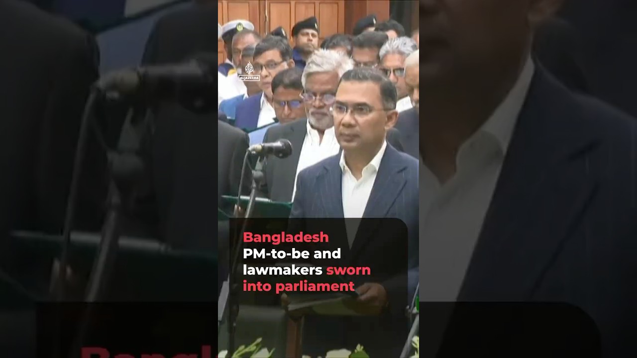 Bangladesh PM-to-be and lawmakers sworn into parliament