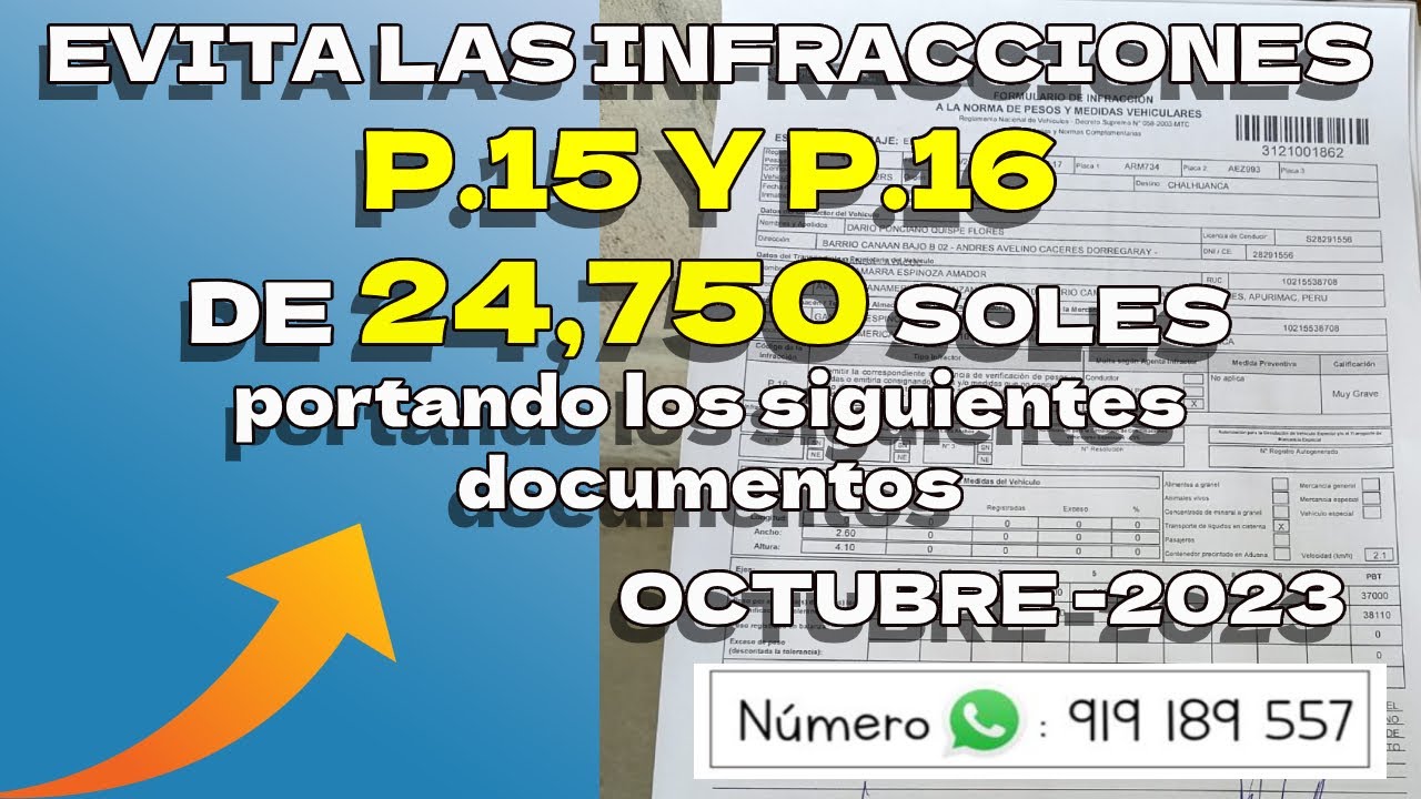 DOCUMENTOS DEBE PORTAR UN TRANSPORTISTA O CONDUCTOR DE MERCANCÍA - OCTUBRE 2023