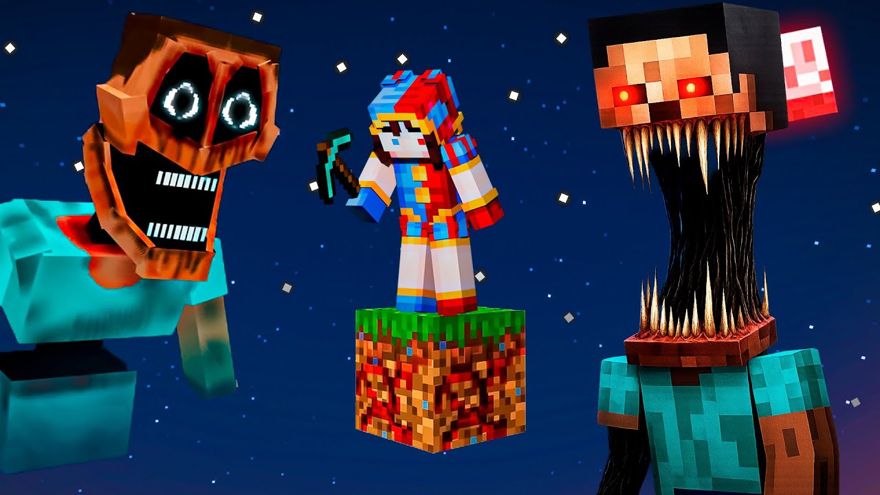 Sobreviv&iacute; en un ONE BLOCK con DWELLERS en Minecraft! 💀