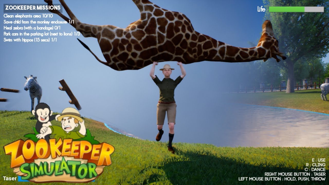 【４人実況】人間は獣に勝てねェ【ZooKeeper Simulator】