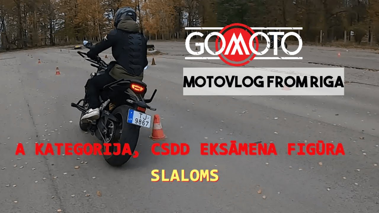 CSDD eksāmena figūra / Slaloms / A kategorija