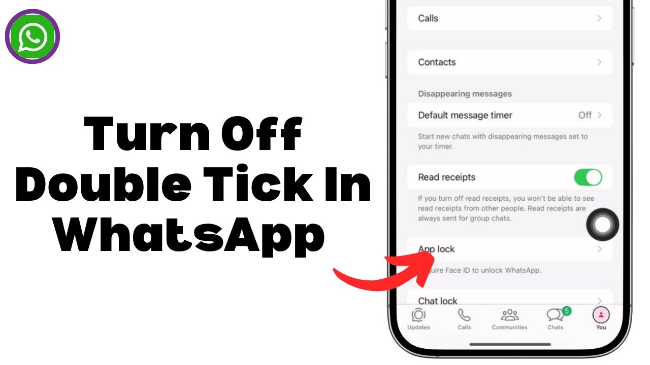 How to Turn Off Double Tick In WhatsApp iphone | WhatsApp Single Tick Only iphone