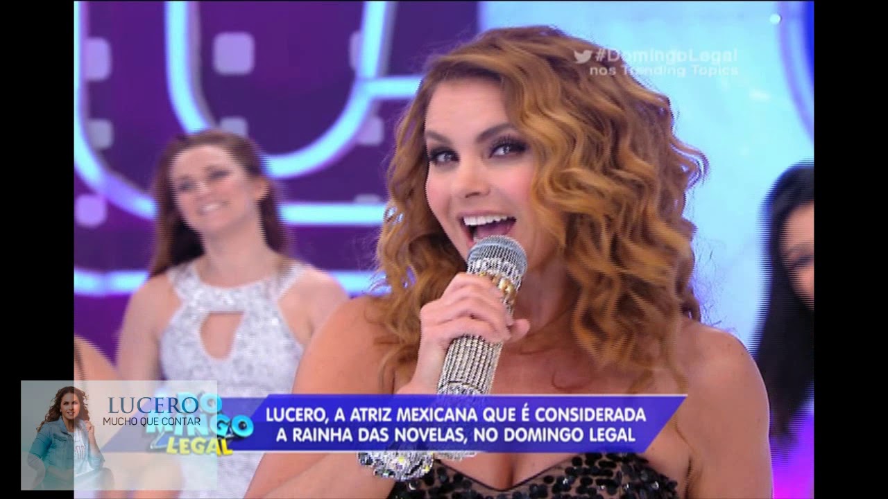 Lucero canta Näo Me Deixe Ir Domingo Legal Brasil
