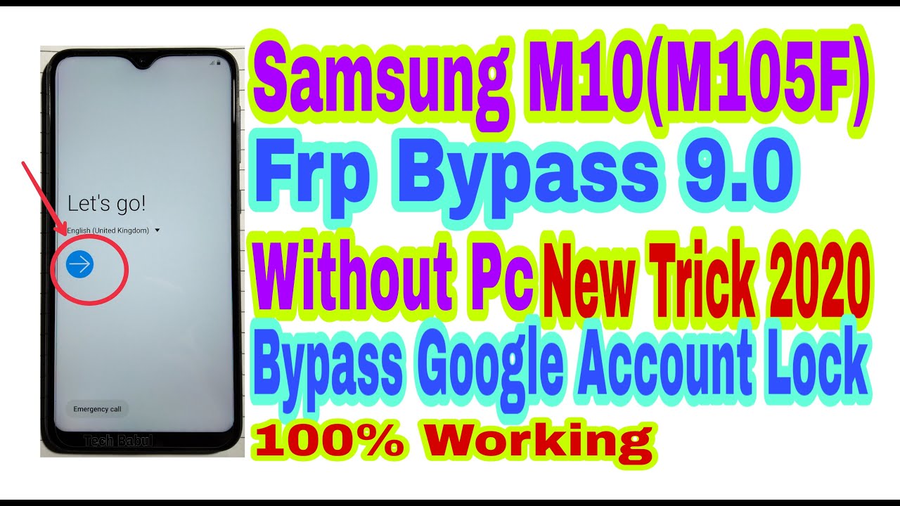 Samsung M10(M105F)9.0 Frp Unlock 2020 Without Pc||Bypass Google Account 100% Working By Tech Babul