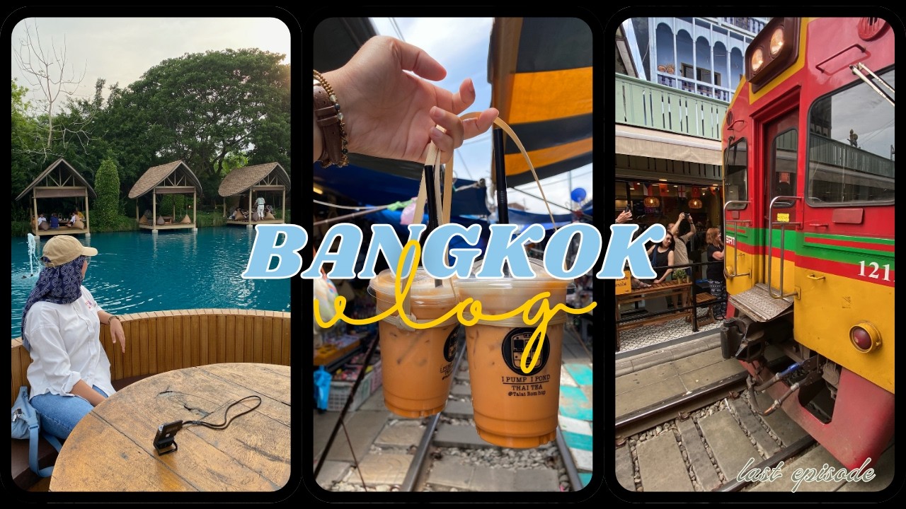 Bangkok Trip | railway market | floating market| travel back✈️