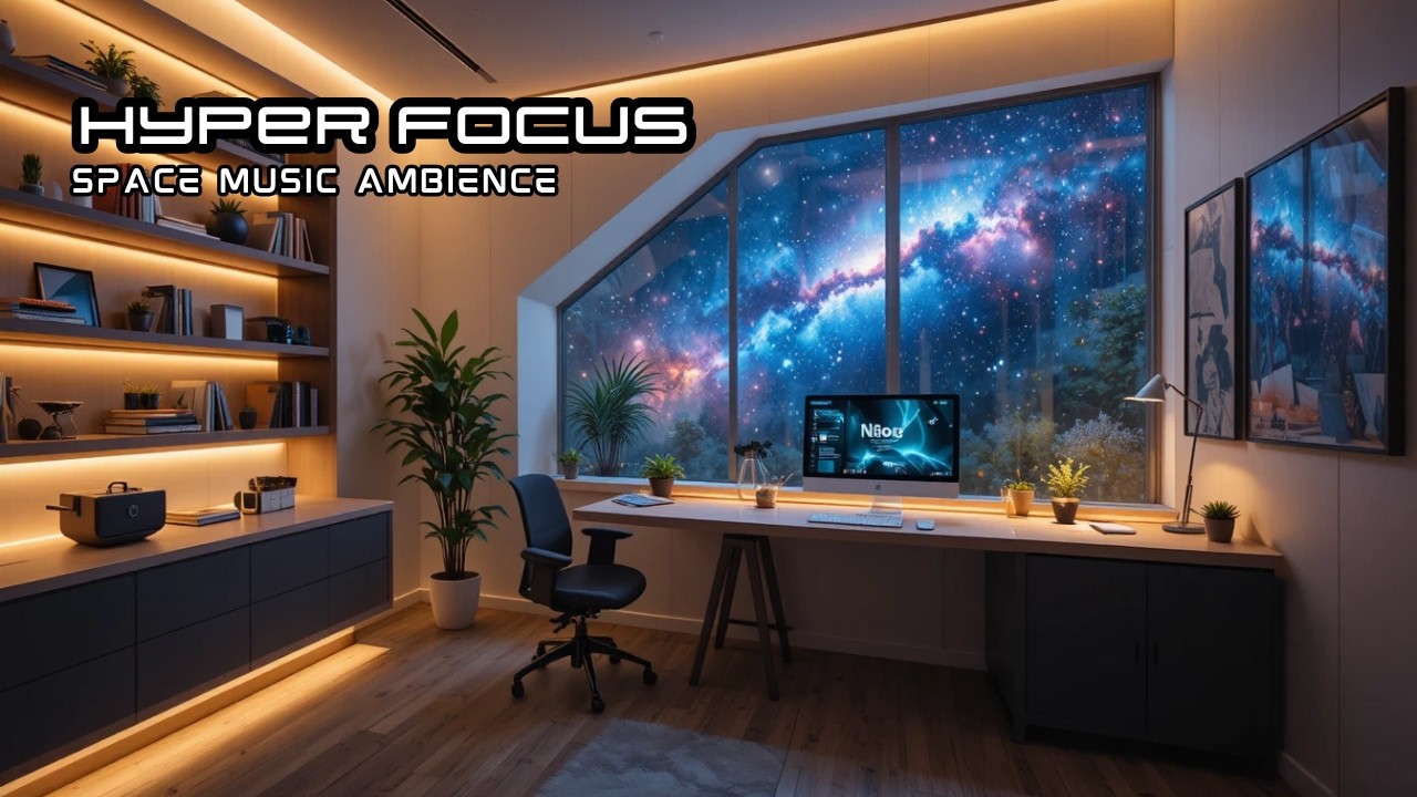 hyperfocus workspace | ambient space mix for work, study, coding and big goals