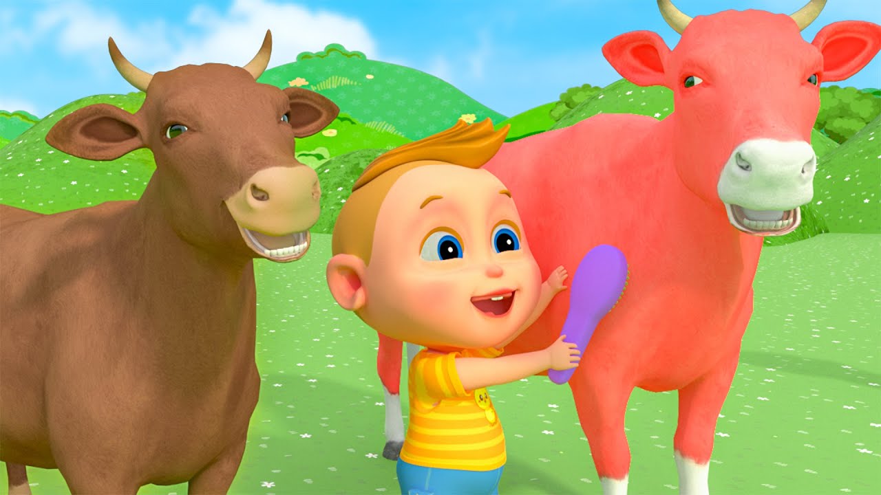 The Rainbow Colors Song -  Cow Videos | Nursery Rhymes & Kids Songs
