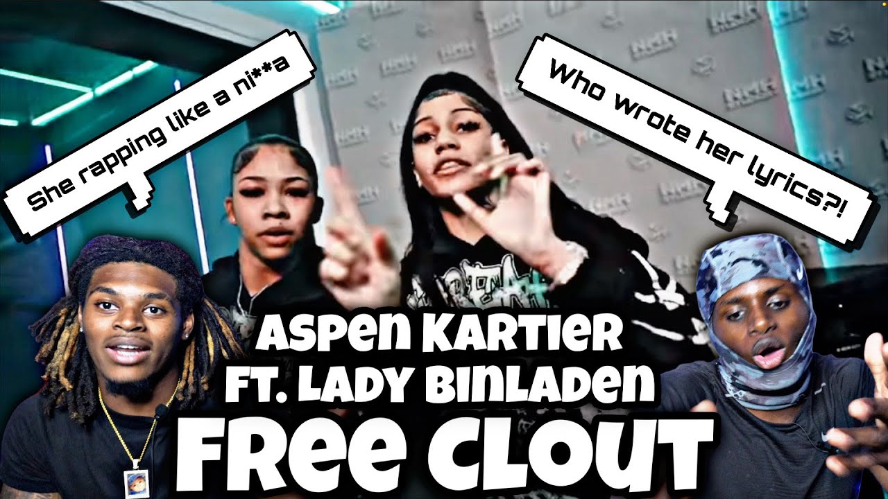 THEY RAPPING LIKE A NI**A! | Aspen Kartier ft. Lady Binladen - Free Clout (Official Video) REACTION