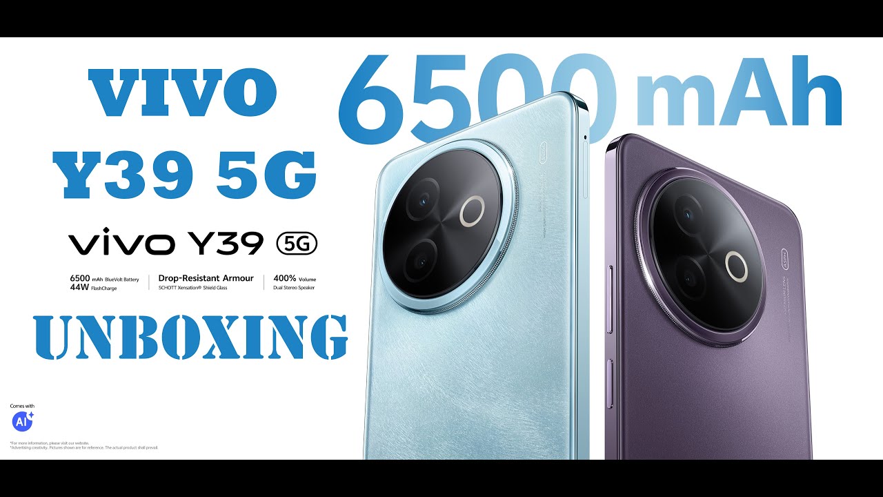 Unboxing  Vivo Y39 5G# Ram 16GB#Rom 256G#Battery 6500mAh