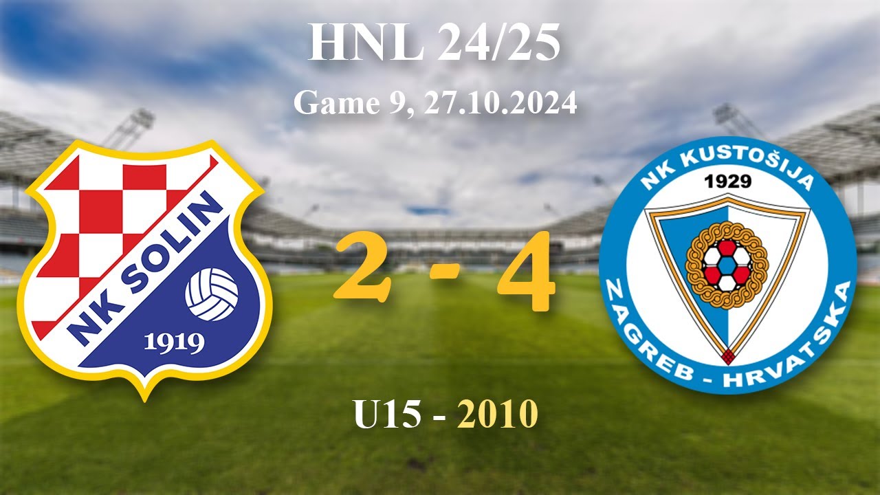 9. 2010 U15  Solin 2-4 Kustošija, HNL 24/25, 27.10.2024 #croatiafootball #hnl