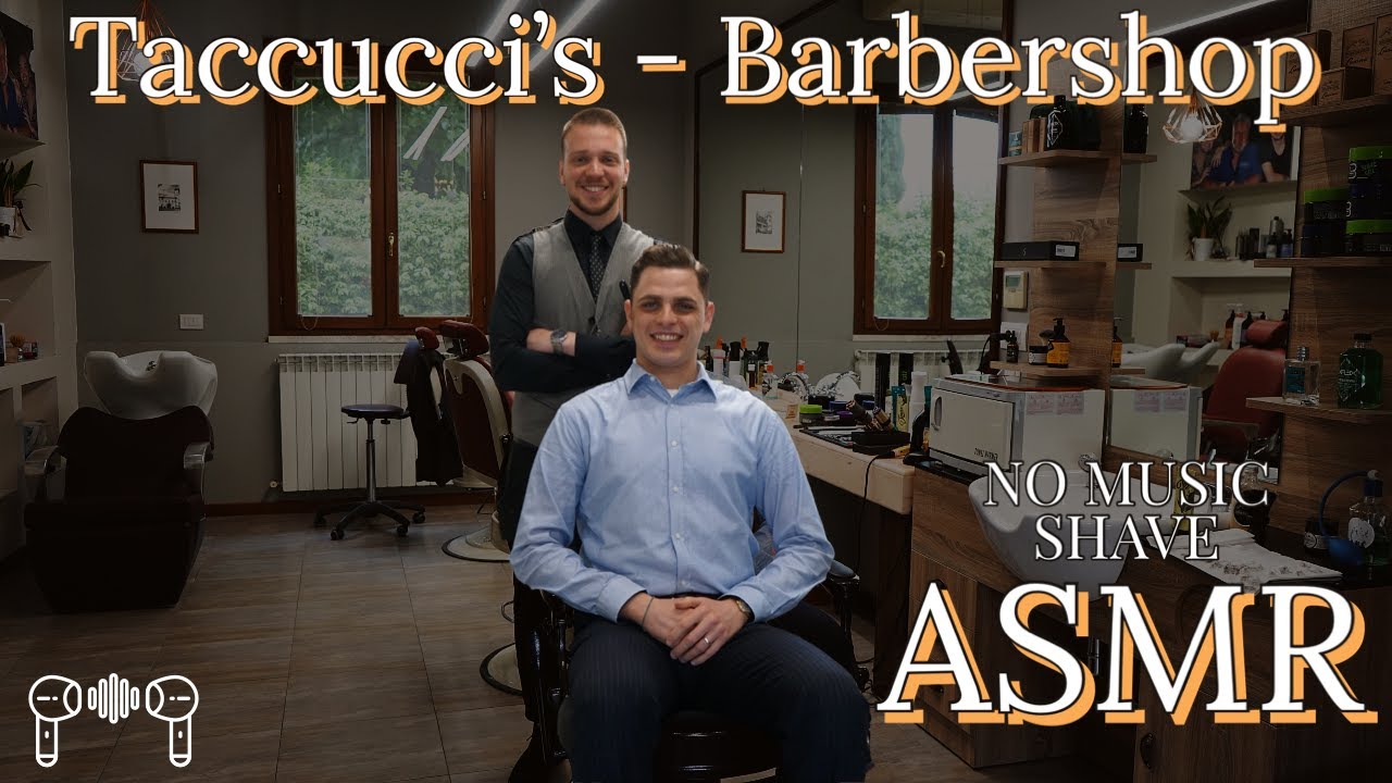 ✨RELAXING SHAVE ASMR ✨ TACCUCCI’S BARBERSHOP 💈ITALIAN YOUNG BARBER 🪒