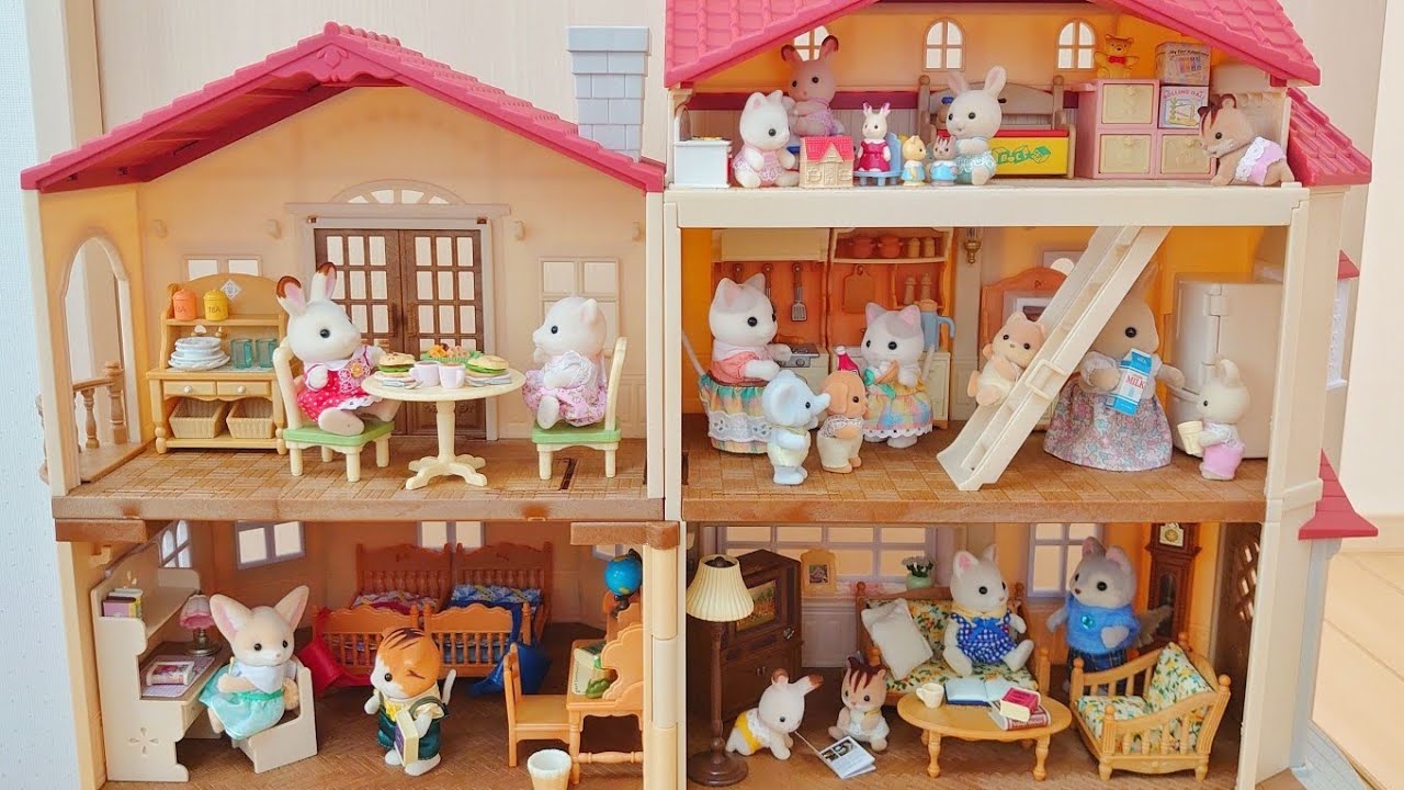シルバニアファミリー 赤い屋根の大きなお家 sylvanianfamilies calicocritters 森林家族 おもちゃ