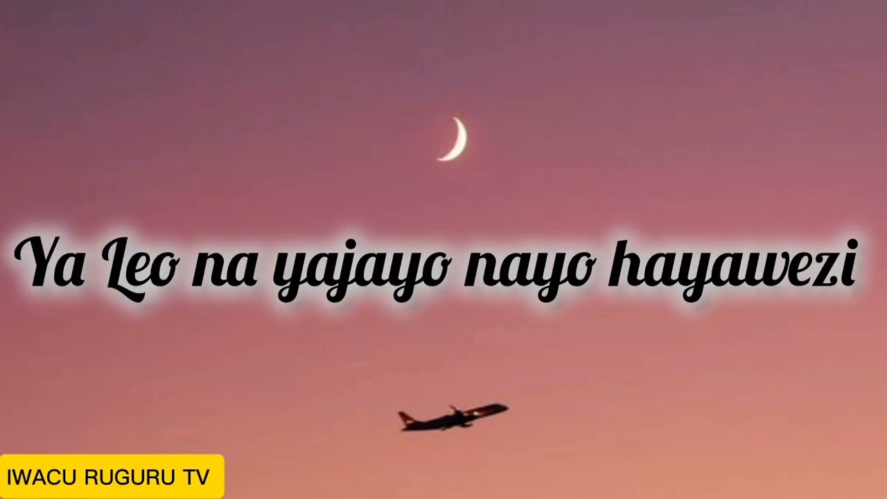 ISRAEL MBONYI_SITAMUACHA(OFFICIAL LYRICS)