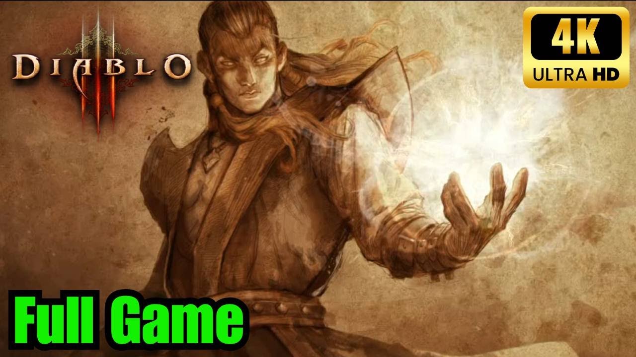 Diablo 3: FULL GAME (Walkthrough No Commentary 4K 60FPS)