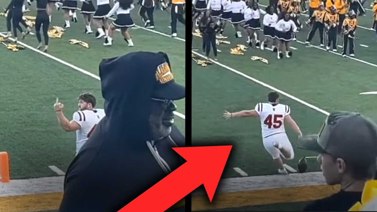 College Kicker Goes VIRAL For Kicking Football At HBCU Marching Band