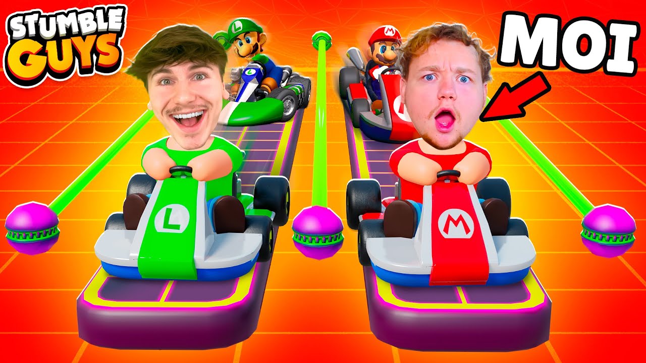 J'ai Affronté Kevko sur les Map MARIO KART de Stumble Guys !