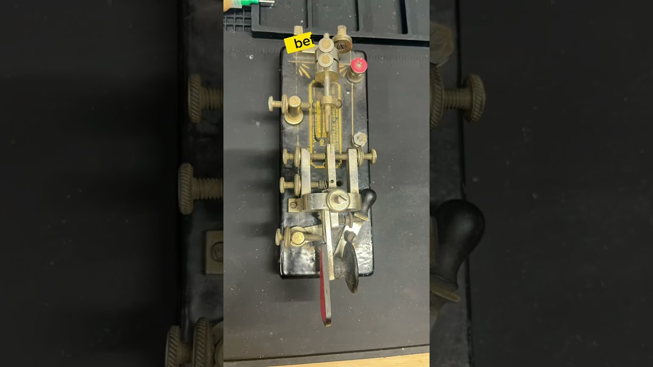 1919 Vibroplex Blue Racer #hamradio #morsecode