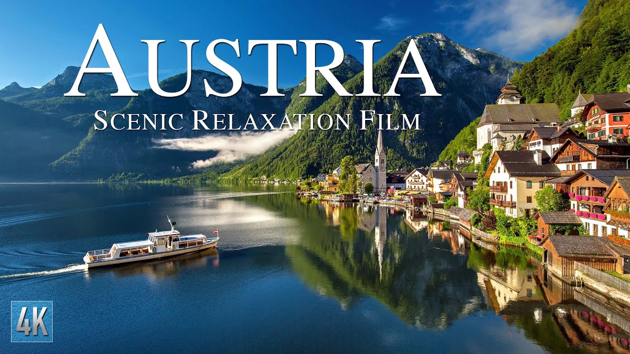 Austria 4K Scenic Relaxation Film | Vienna Drone Video | Bavarian Alps 4K Aerial Footage
