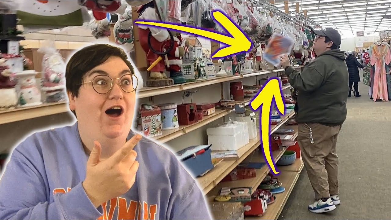We were TRICKED at the THRIFT STORE... and we fell for it! Thrift with us for VINTAGE CHRISTMAS!