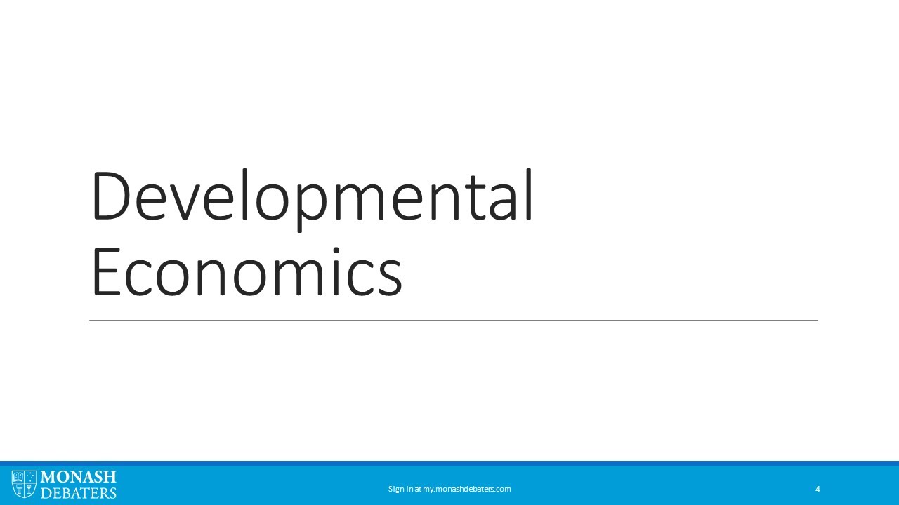 MAD Training 2018 - Developmental Economics