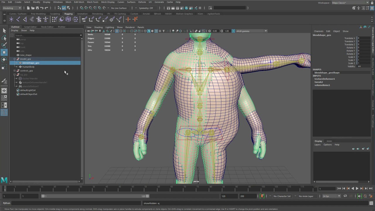 Maya Data Flow - 05 - Using the shape orig in rigs