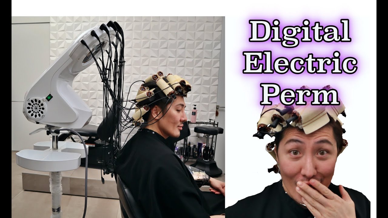 ELECTRIC DIGITAL PERM on my hair!