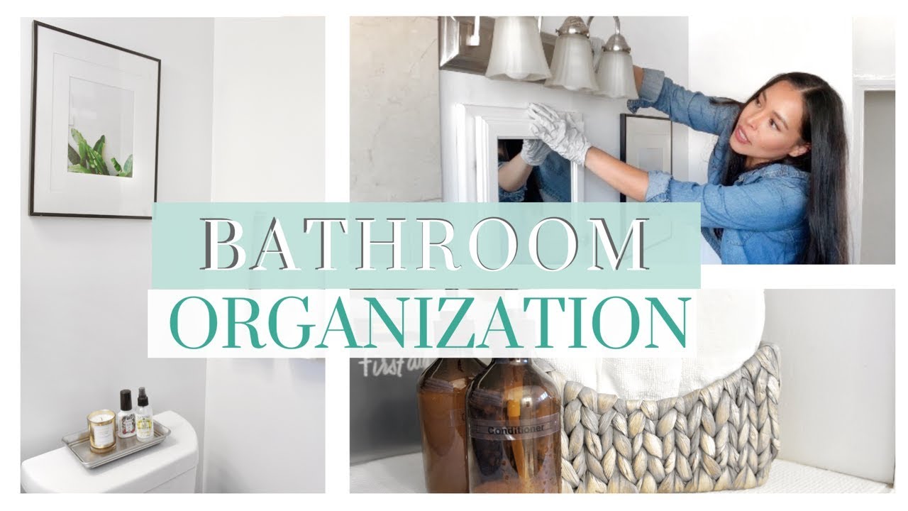 SMALL BATHROOM MAKEOVER | BATH ORGANIZATION