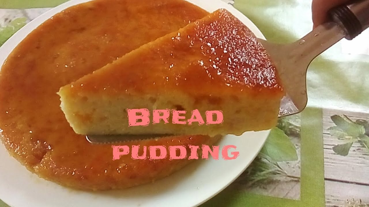 PUDDING DE PAIN AU CARAMEL /FLANC AU PAIN /BREAD PUDDING