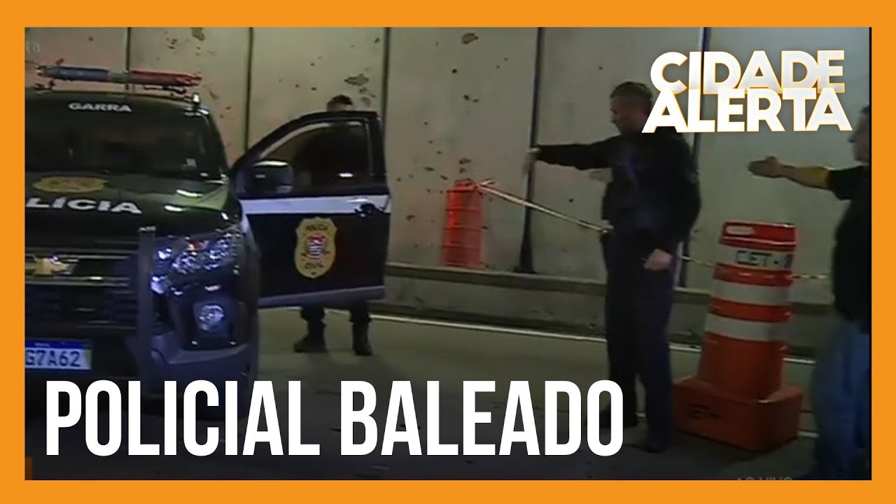 Policial é baleado após reagir à assalto no túnel do Anhangabaú