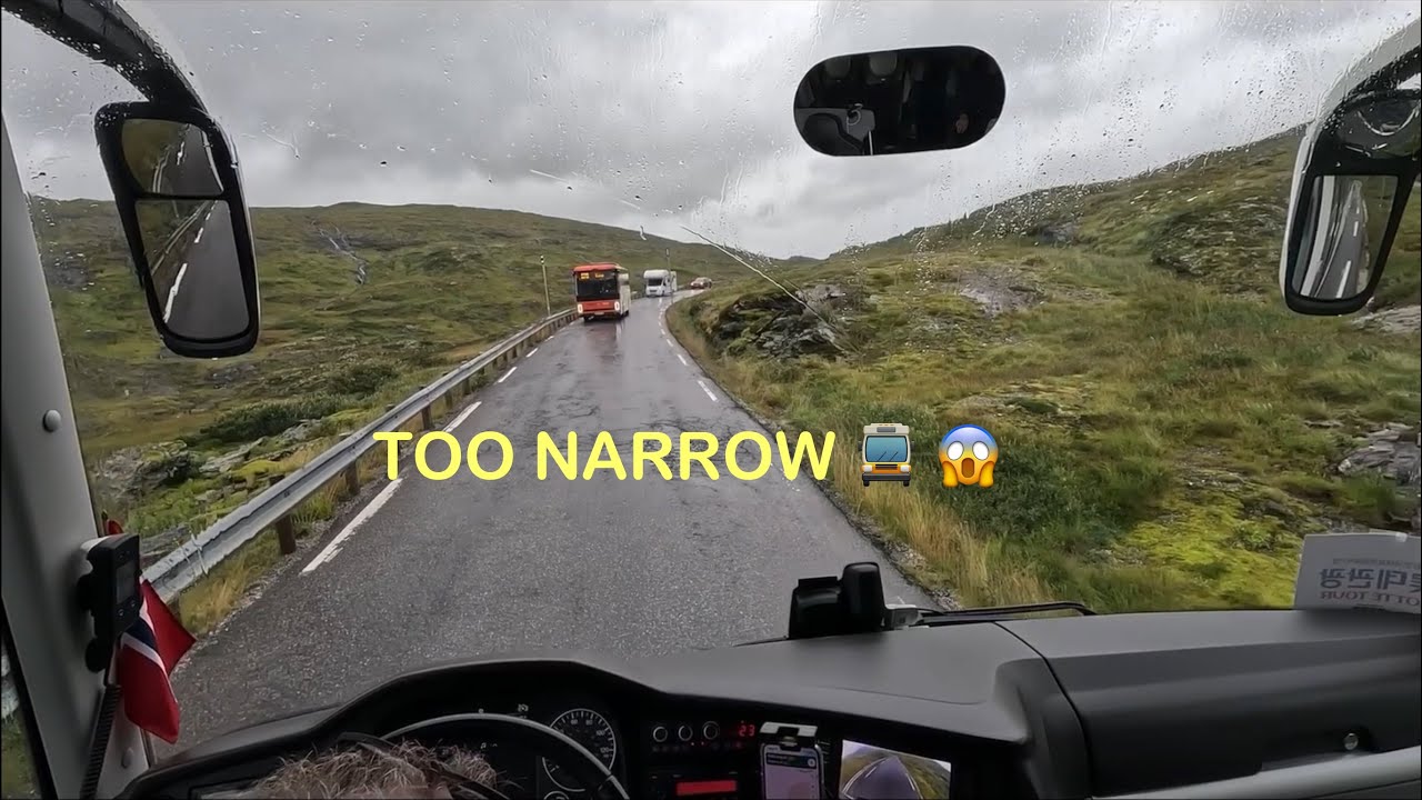 Driving a Tour Bus Over Vikafjell &ndash; Norway&rsquo;s Narrow & Dangerous Mountain Roads