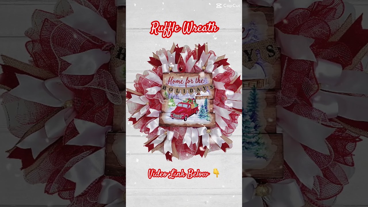 You Won't Believe How Easy Ruffle Deco Mesh Wreath Making Can Be