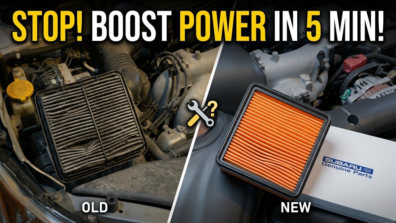 How To Replace The Engine Air Filter 2010 Subaru Forester