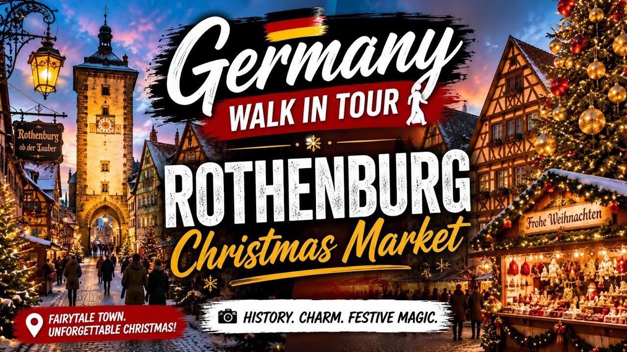 Germany Walk in Tour 🇩🇪 | Rothenburg Christmas Market & Cologne Cathedral 🎄 #ParmBhupi 