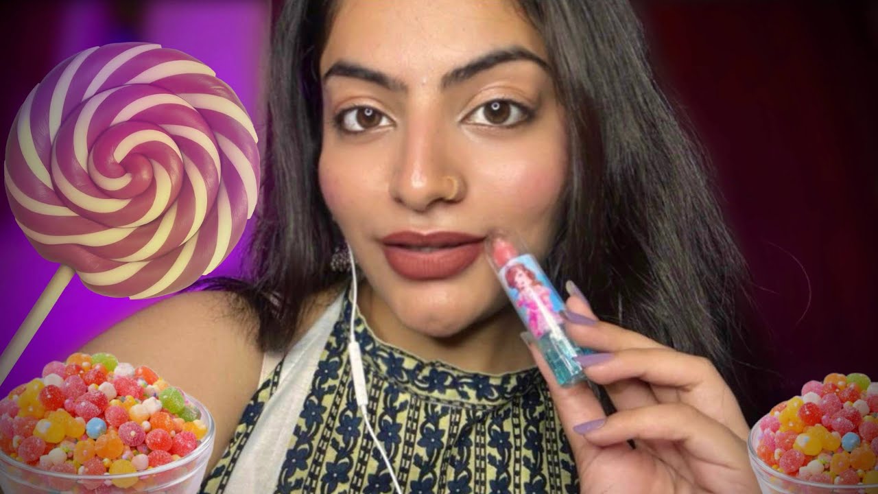 Hindi Asmr The most satisfying candy makeup session 🍭🎧