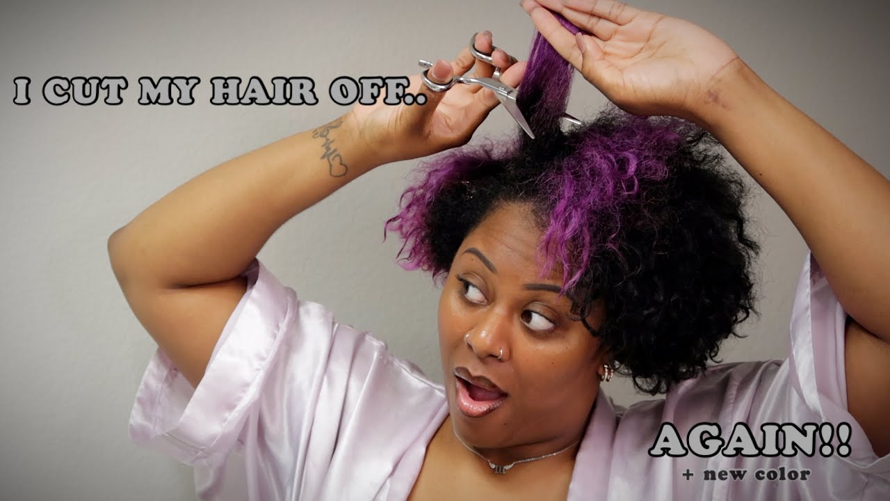 I PIXIE CUT MY HAIR FOR THE FIRST TIME + NEW COLOR 🔥 | 2ND BIG CHOP | frizzeecurlz