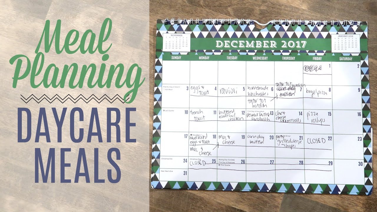 Planning Meals for a Daycare | DAYCARE DAY