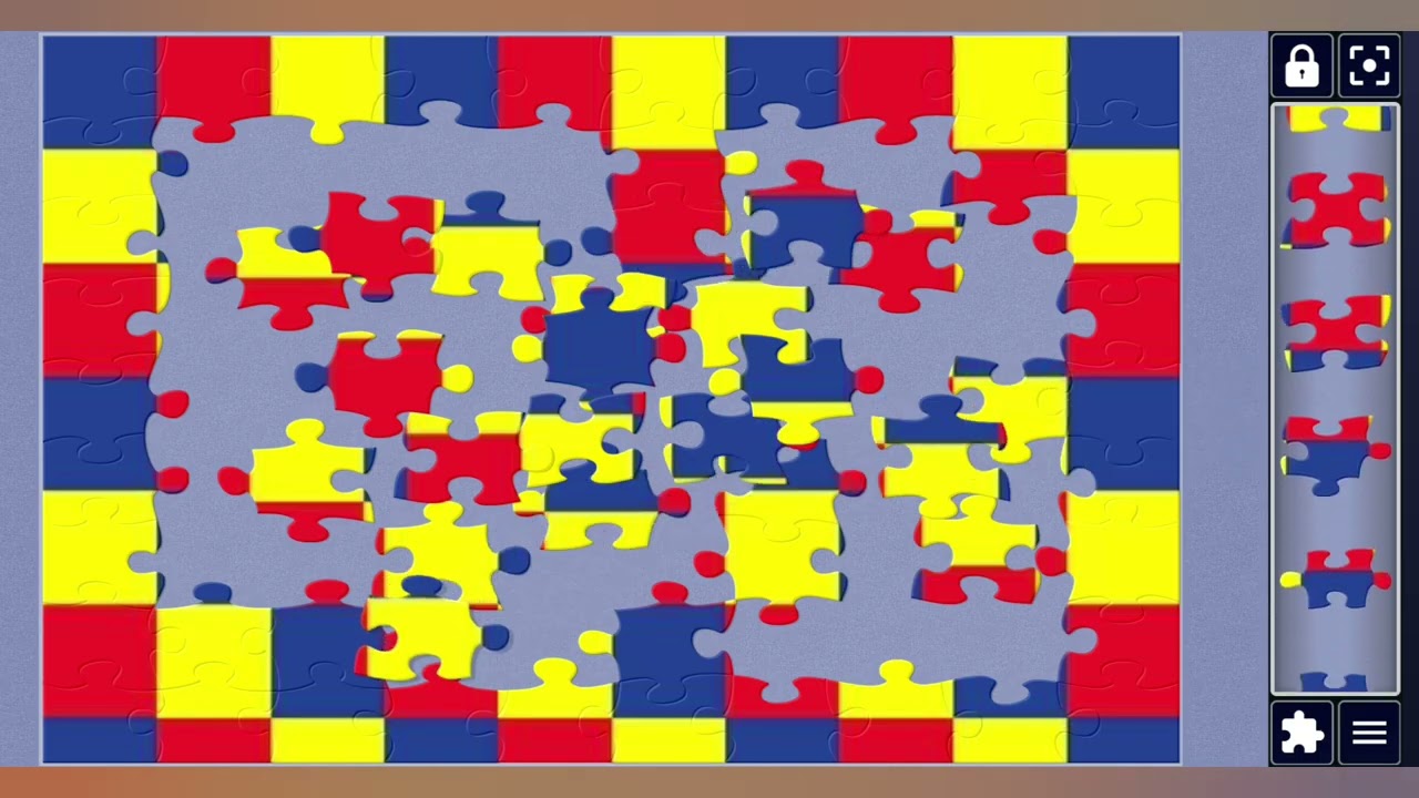 Vibrant Red-Blue-yellow Checkerboard Pattern🌈🟦🟨🟥||Amazing puzzles Art🧩||