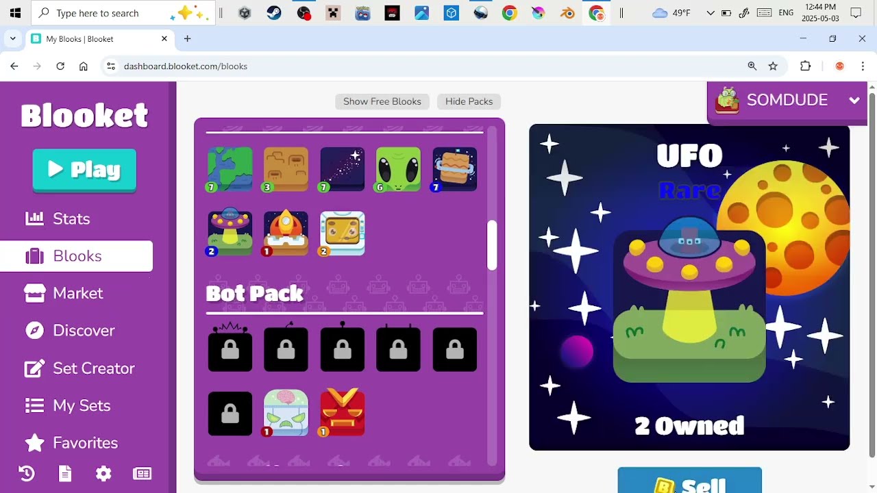 Blooket space pack opening until I pull a chroma #5
