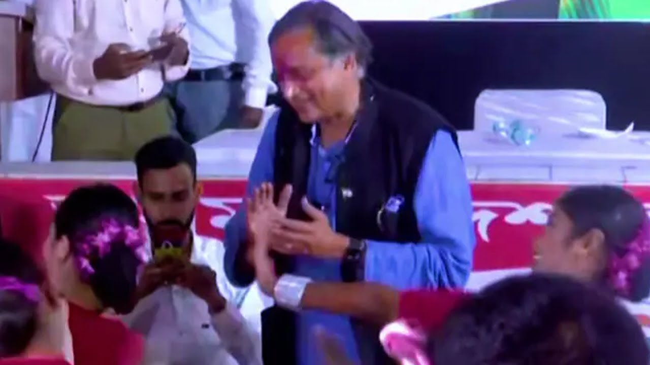 Watch: In Assam, Shashi Tharoor Joins Folk Artists As They Perform Bihu