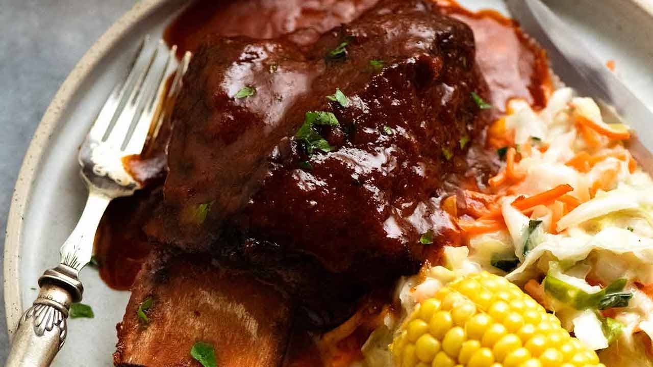 BBQ Beef Short Ribs - slow cooked!
