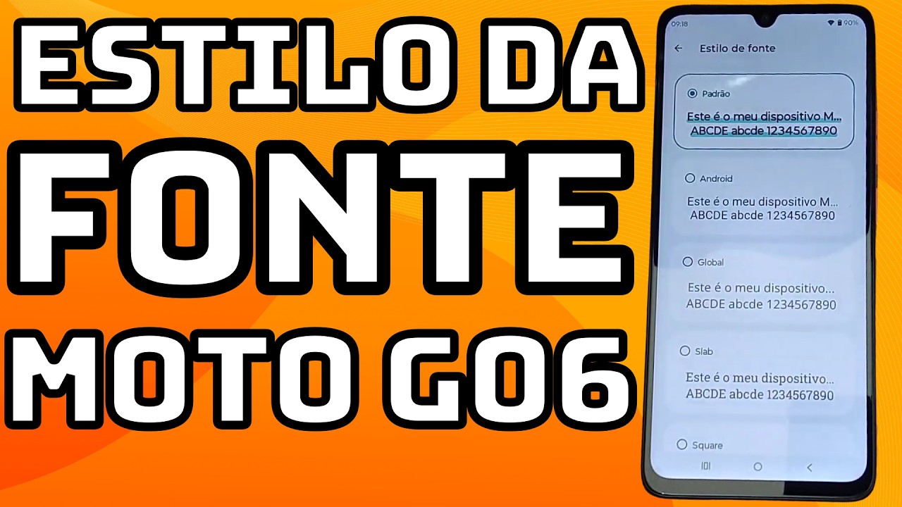 COMO MUDAR O ESTILO DA FONTE (LETRAS) DO CELULAR MOTOROLA MOTO G06
