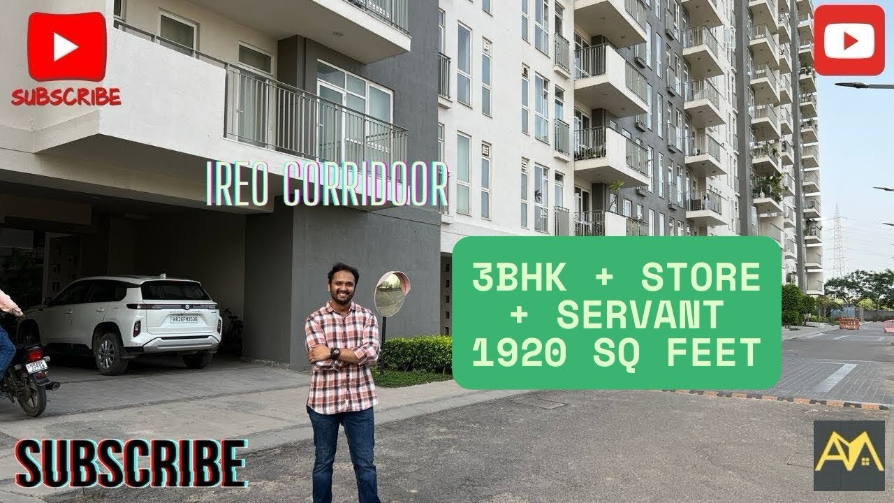 3BHK + SQ, 1920 Sqft for Sale at Ireo The Corridors, Sector 67A Gurgaon | Price: 3Cr | 9310028616